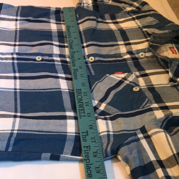 Levi’s plaid long sleeve button down shirt size Large boys - Picture 8 of 10